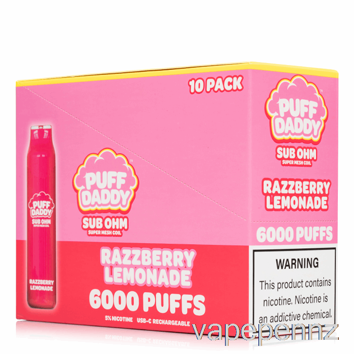 [10-Pack] Puff Daddy 6000 Disposable VAPE NZ